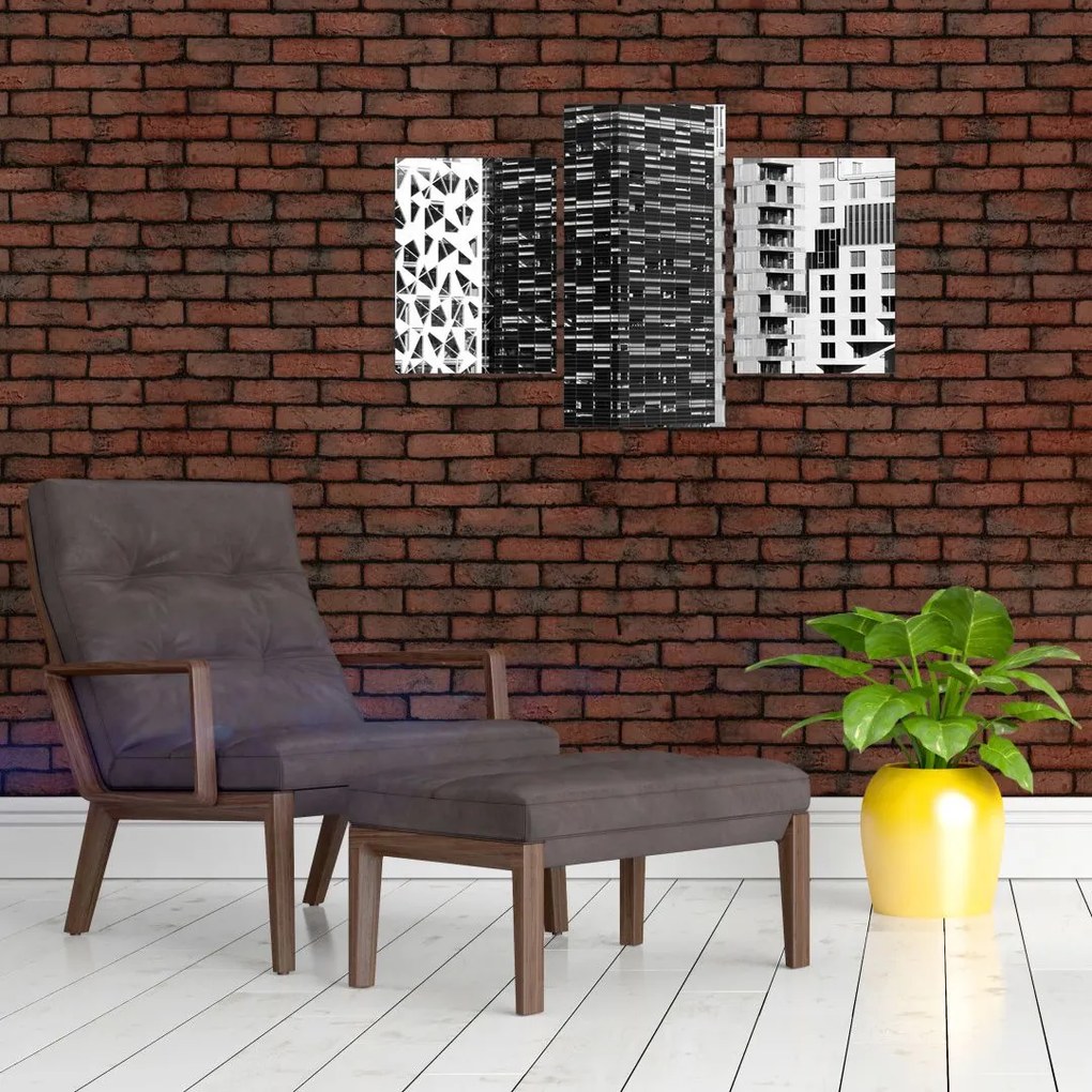 Tablou cu arhitectura alb neagră (90x60 cm)