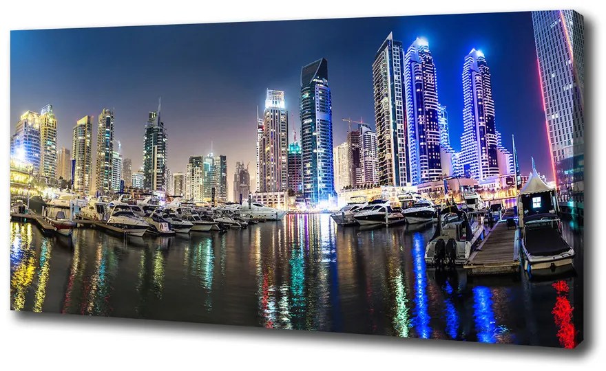Tablou pe pânză Dubai timp de noapte