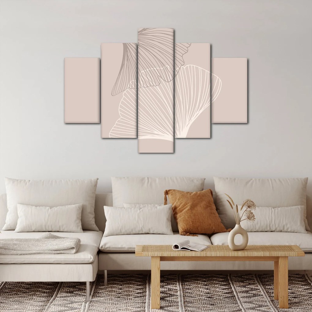 Tablou - Frunze bej N⁰2 (150x105 cm)