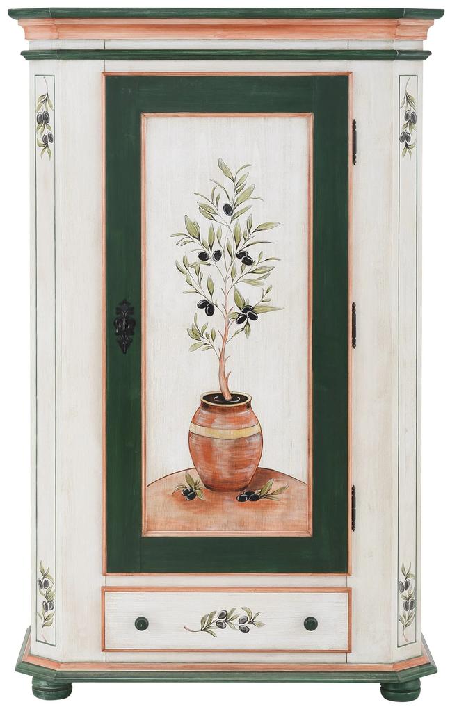 Dulap Olive pictat 109/53/171 cm