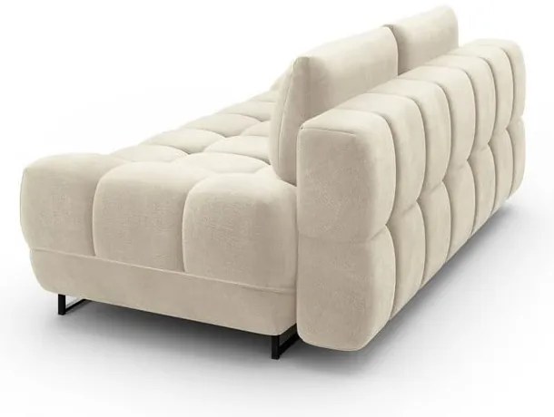 Canapea extensibilă cu 3 locuri și tapițerie de catifea Windsor &amp; Co Sofas Cirrus, bej