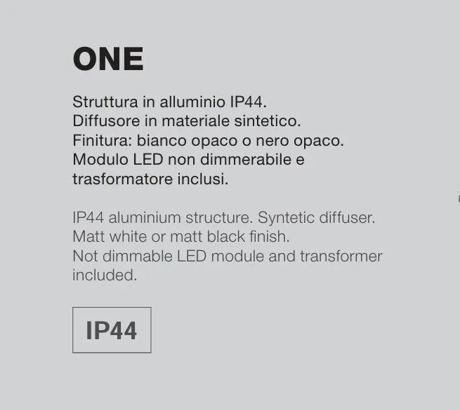Aplica de perete LED pentru oglinda baie IP44 One alb