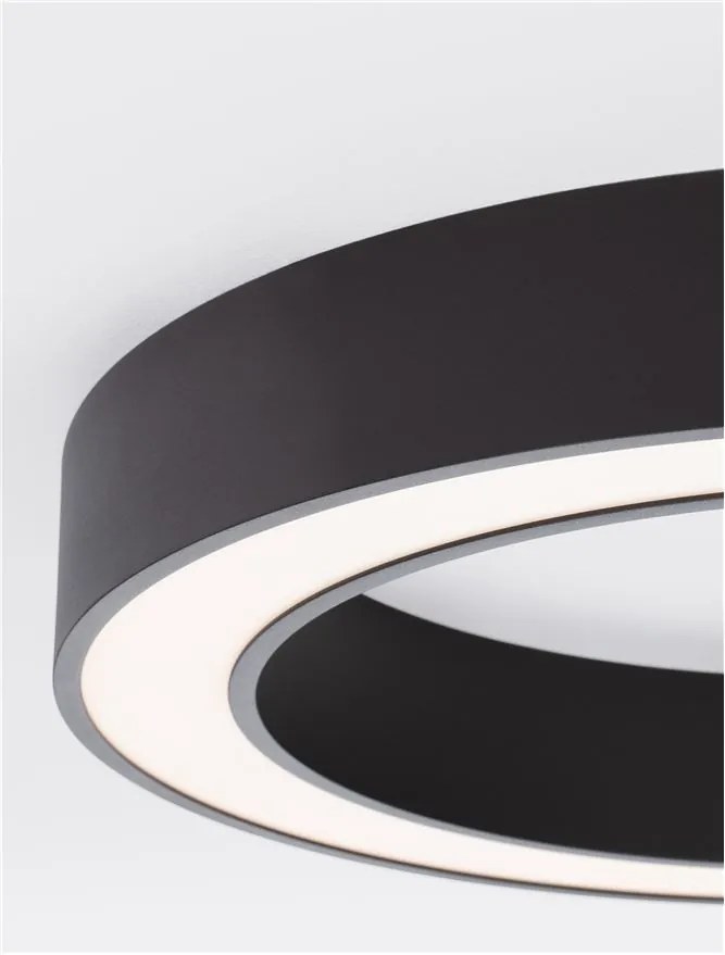 Lustra LED aplicata design modern OPAL 50W negru