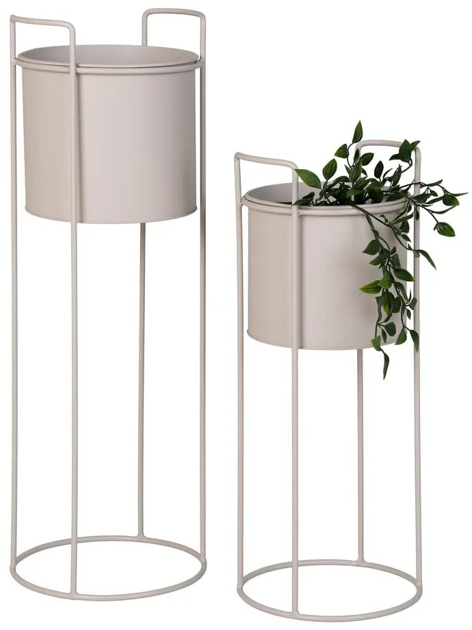 Ghivece decorative 2 buc. din metal ø 21,5 cm Rabo – House Nordic