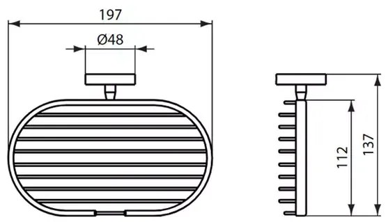 Savoniera dus negru mat Ideal Standard IOM