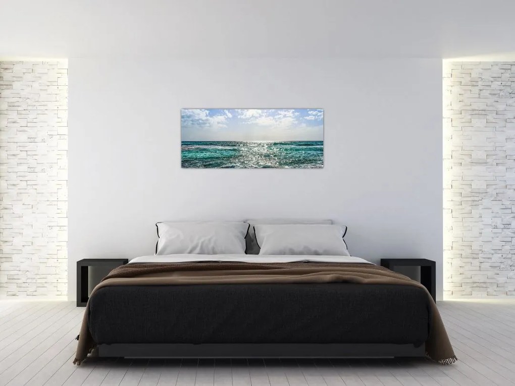 Tablou cu suprafața mării (120x50 cm)