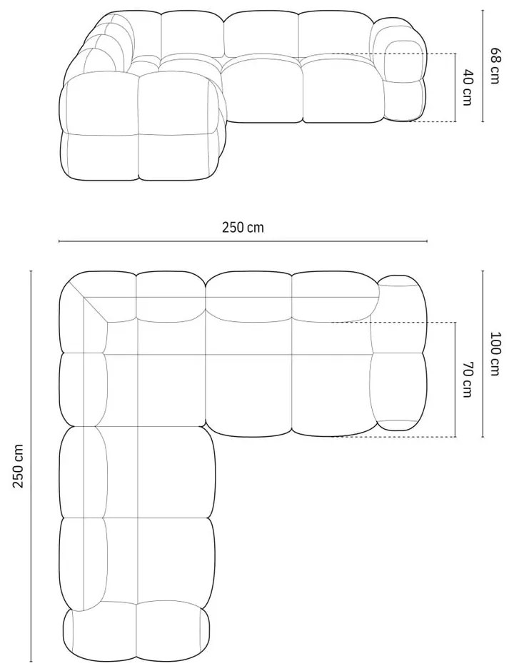 Colțar maro Loretto – Cosmopolitan Design