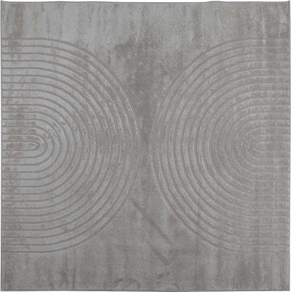 vidaXL Covoare de zonă Pătrat GALATI Gri 200 x 200 cm Poliester