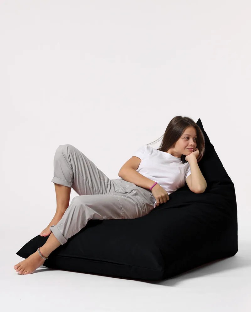 Fotoliu puf pentru grădină Pyramid Big Bed Pouf - Black