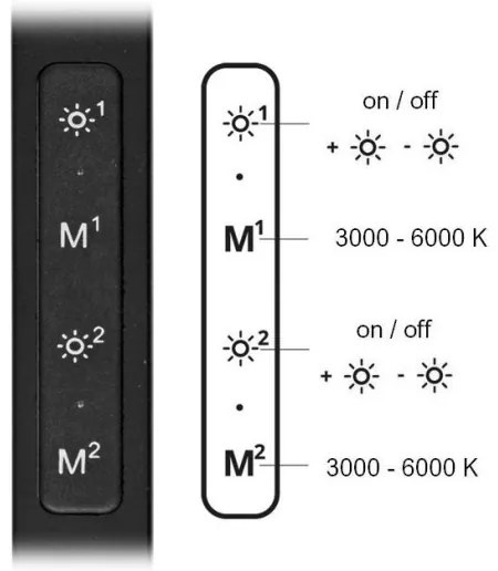 Lampă LED dimabilă de masă Ecolite LU19WT-CR SPACE LED/8W + LED/11W/230V negru