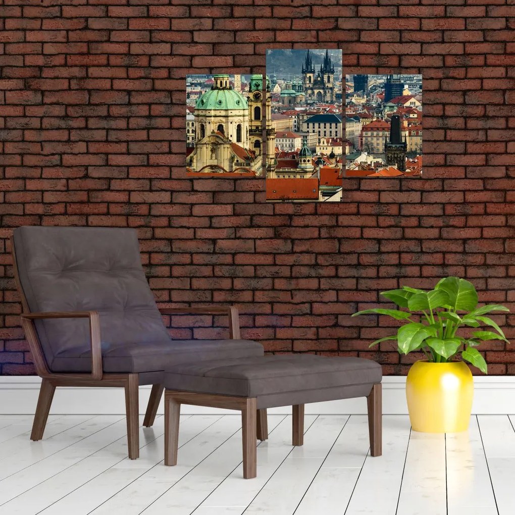 Tablou - Panorama din Praga (90x60 cm)