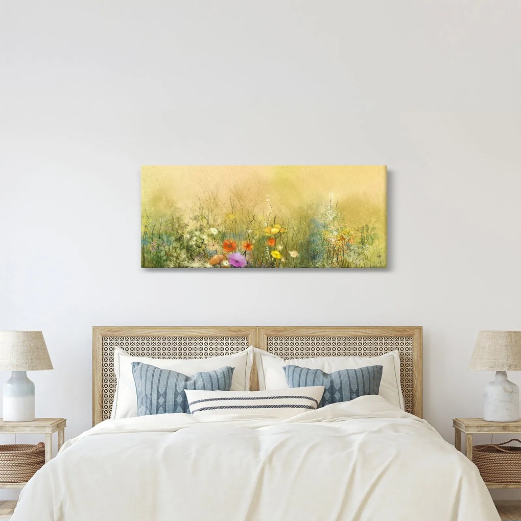 Tablou - Pajiște pictată (120x50 cm)