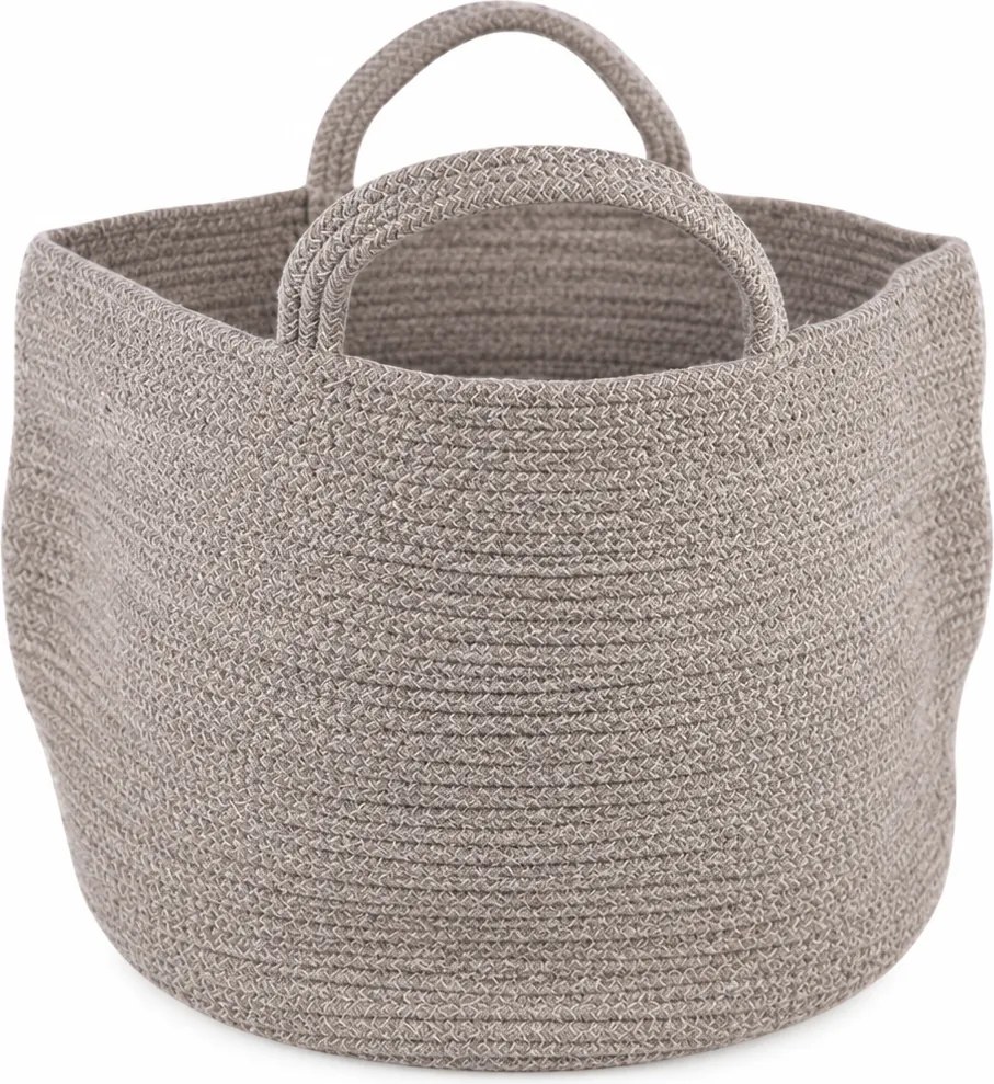 Cos de depozitare cu manere COTTON HAVEN 35x35 cm - mai multe culori Culoare: Gri maro