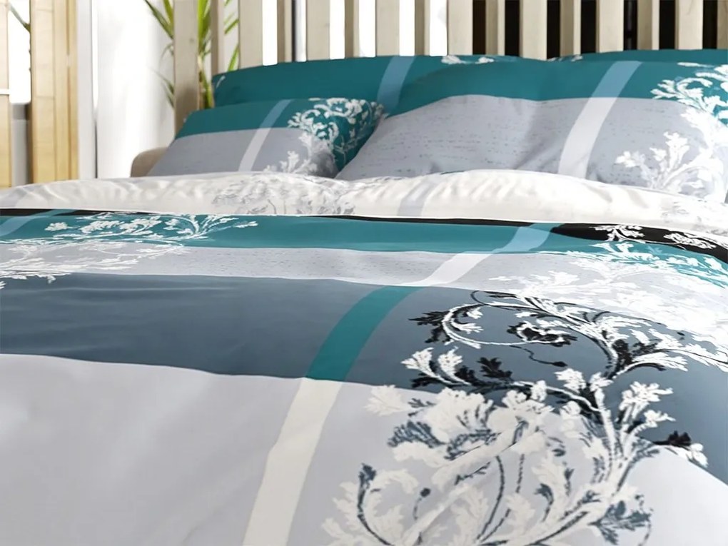 Lenjerie de pat din polibumbac LUXURY turcoaz Dimensiune lenjerie de pat: 70 x 90 cm | 140 x 200 cm