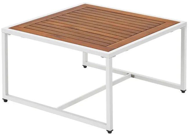 Juskys Set de grădină din metal St. Tropez - alb/cuşete gri