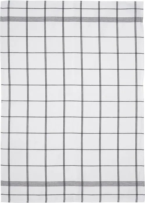 Prosop din bumbac pentru bucătărie Södahl Geometric, alb - gri, 50 x 70 cm