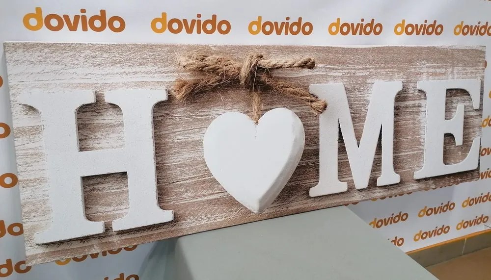 Tablou cu inscripție Home în design vintage