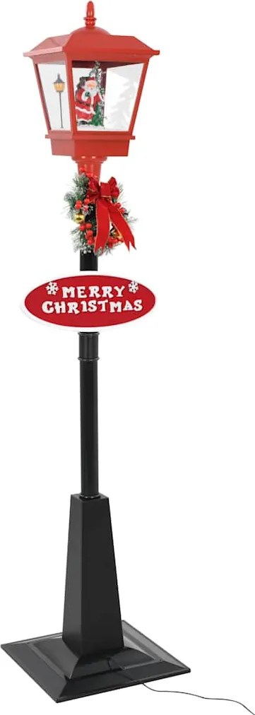 vidaXL Felinar stradal cu moș Crăciun, LED, 180 cm