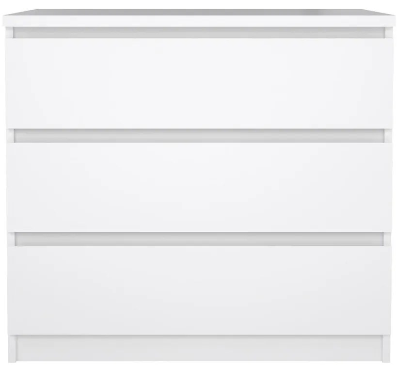 Comodă Simplicity 77 x 50 x 70 cm, alb lucios