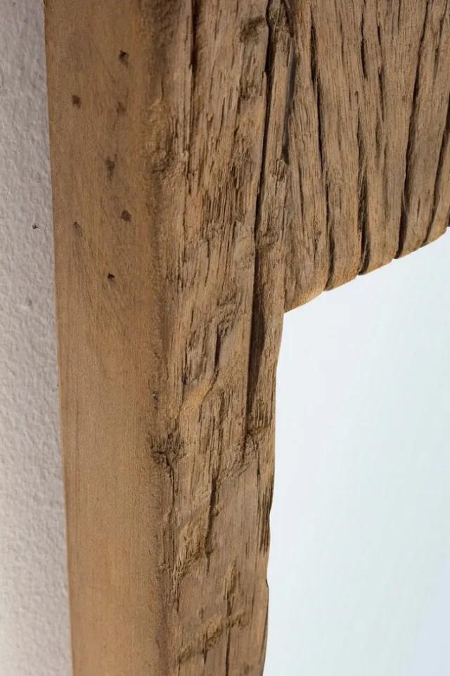 Oglinda dreptunghiulara maro din lemn reciclat, 120x25 cm, Rafter Bizzotto