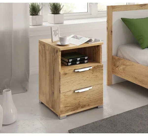 Noptieră NED, stejar Wotan