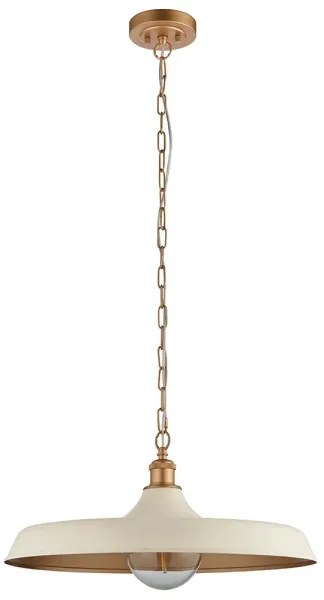 Endon 99999 - Candelabru pe lanț SABIAN 1xE27/10W/230V crem/auriu