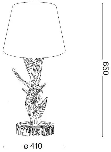 Lampă de masă CHALET 1xE27/60W/230V coarne de cerb Ideal Lux