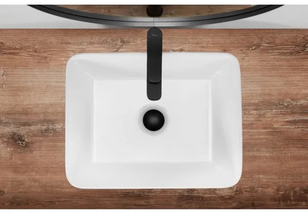 REA-U0669 - Lavoar pentru blat ANITA 37,5x48,5 cm ceramică/alb lucios