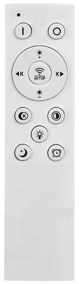 Rabalux 71317 - TANELI Plafonieră LED dimabilă 60W/230V 3000/4000/6000K crom/negru + telecomandă