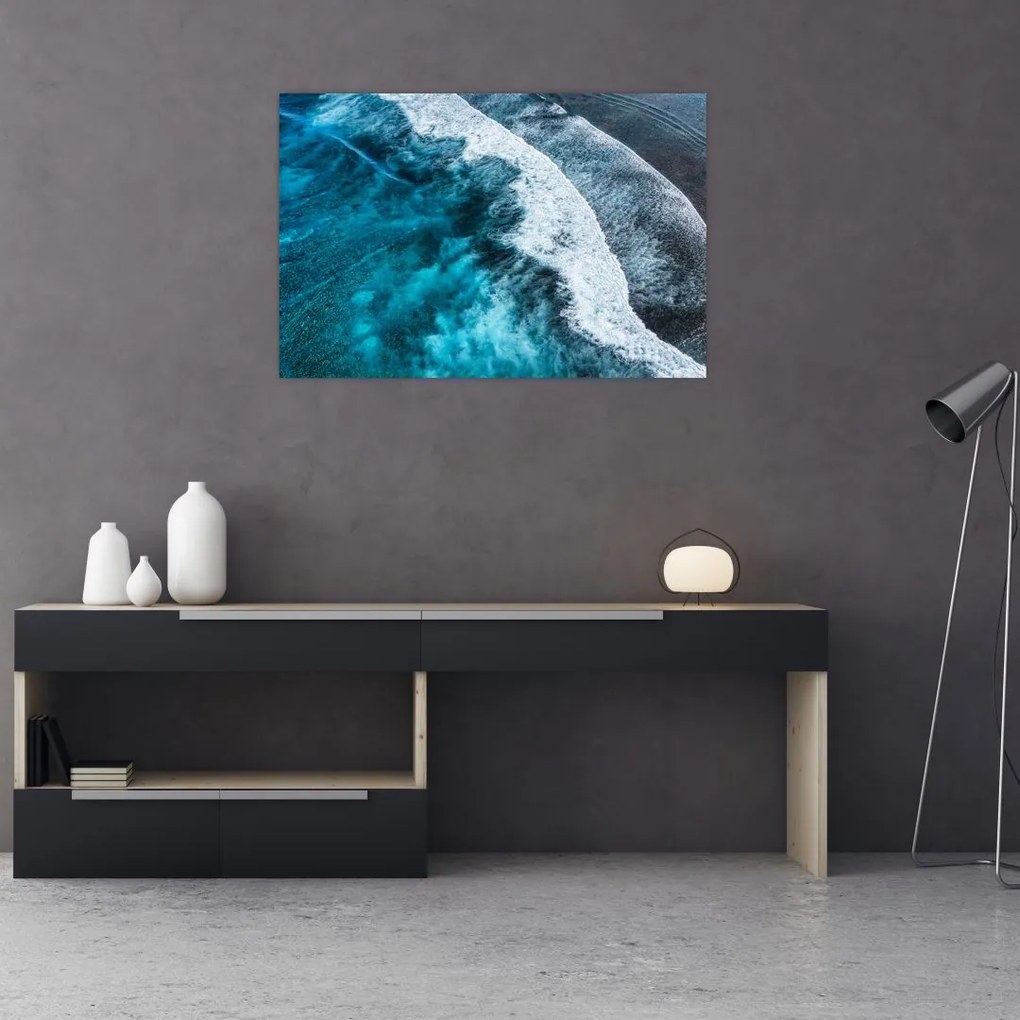 Tablou - Valuri pe mare (90x60 cm)