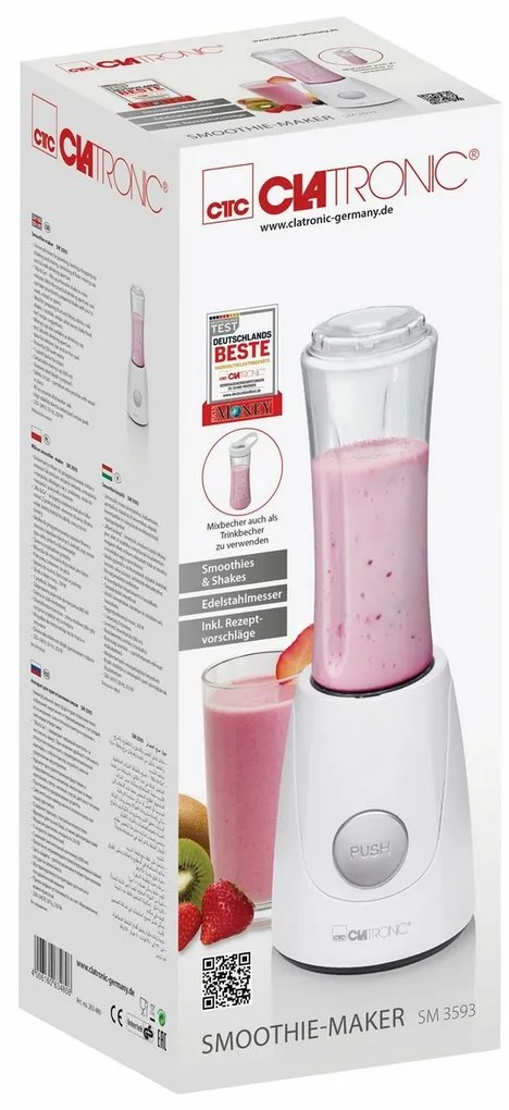 Aparat smoothie maker Clatronic SM 3593, alb