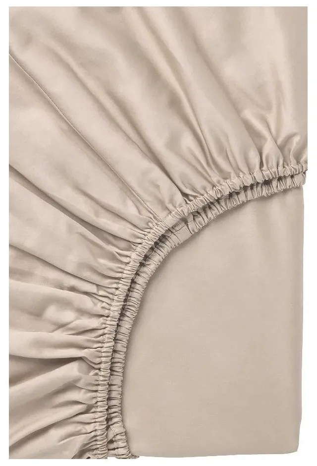 Lenjerie de pat bej din bumbac ranforcé pentru pat de o persoană/extinsă cu cearceaf inclus/cu 3 piese 160x220 cm Amore – Mila Home