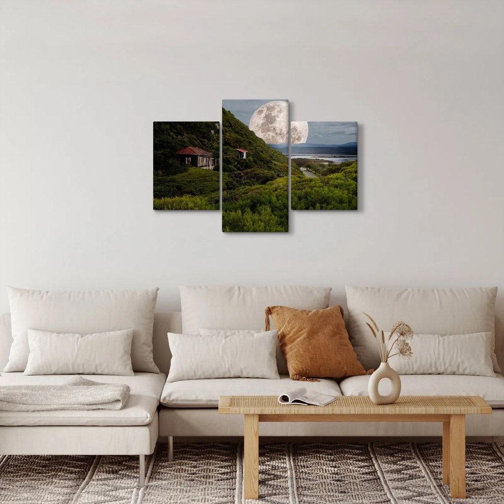 Tablou - peisaj cu luna (90x60 cm)