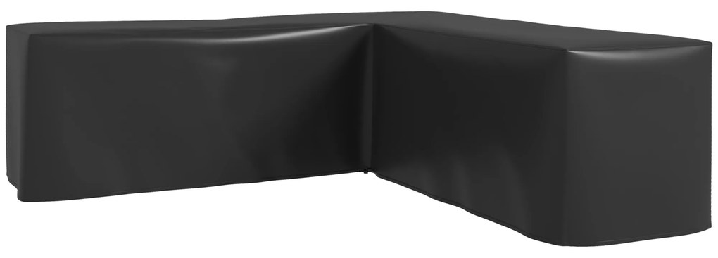 Outsunny Husă de Protecție Impermeabilă Salon de Grădină de Colț 420D Oxford Bâche Exterior anti-UV 250L x 250l x 79H cm, Negru | Aosom Romania