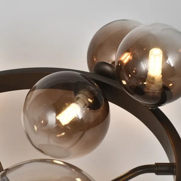 Brilagi - Lustră LED aplicată MILLA 10xG9/3W/230V maro/maro fumuriu