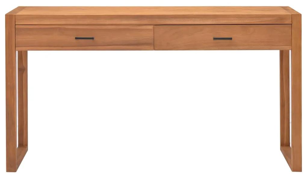 337920 vidaXL Birou cu 2 sertare ,120x40x75 cm, lemn masiv de tec