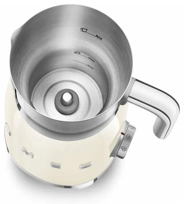 Aparat electric pentru spumă de lapte bej 50's Retro Style – SMEG