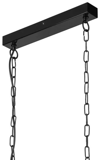 Lustră pe lanț MORGAN 1xE27/60W/230V neagră/cupru