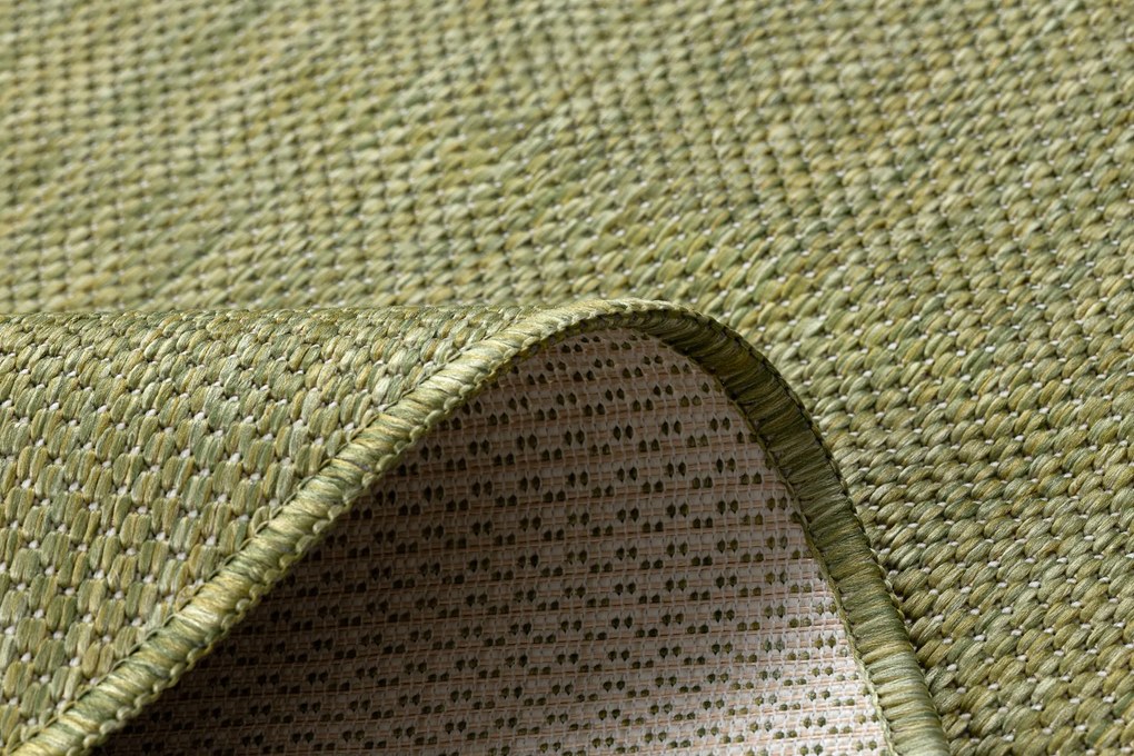 Covor SISAL SION cerc A5165A Melanj țesute plate verde