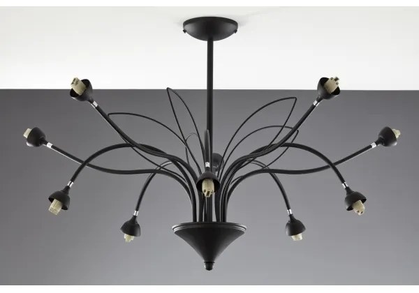 Jupiter 2056 - Candelabru GLORIOSA pe tijă 10xG9/14W/230V, negru
