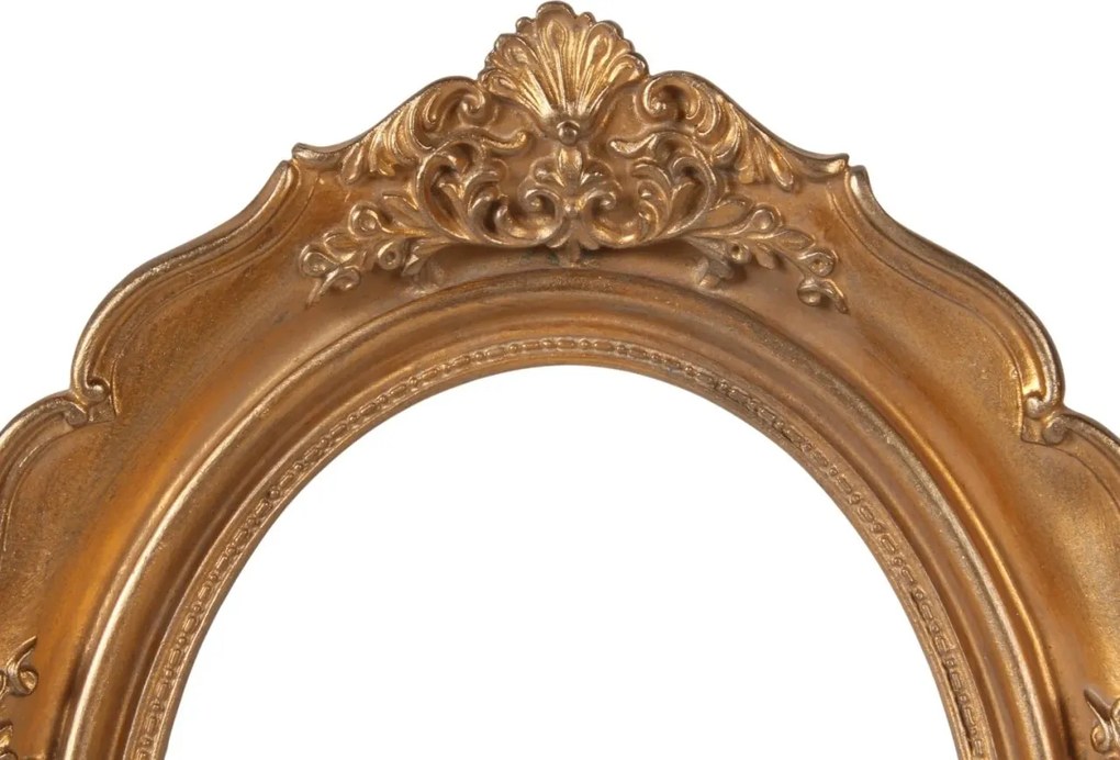 Ramă foto decorativă din polirășină, auriu, ramă ornamentată, format 13 x 18 cm, 26,3 x 21,5 x 6 cm, „Blason”