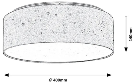 Rabalux - Plafonieră LED, 22W, 230V, crem