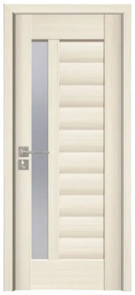 Usa Interior din MDF Novo Doors ND03 LUX PREMIUM, Cadru din Lemn Masiv, KIT COMPLET, Toc Reglabil de 10 CM INCLUS, Plinta pe Ambele Parti (Culoare:
