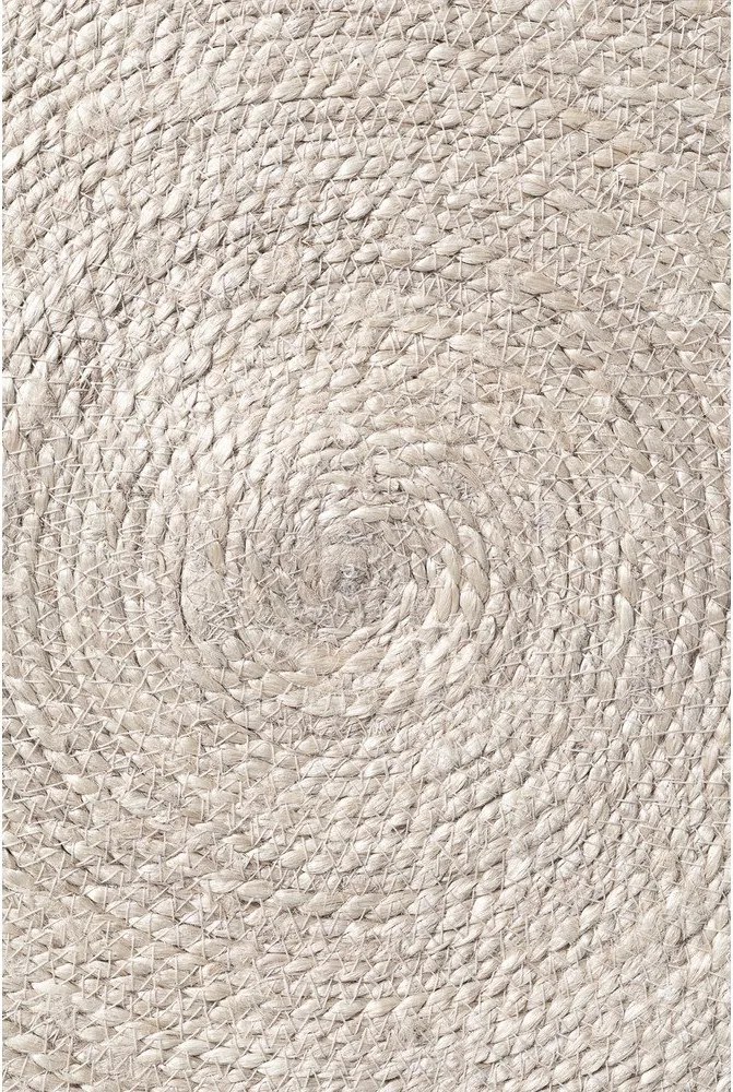 Covor în culoare naturală deschisă reversibil/țesut manual rotund din iută ø 150 cm Lina – Hanse Home