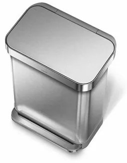 Simplehuman Coș cu pedale 55 l, argintiu, 55 l