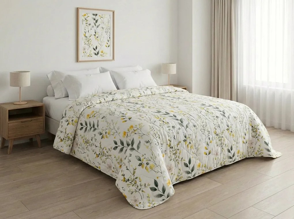 Cuvertura de pat CITRUS GARDEN, alb Dimensiune: 170 x 210 cm