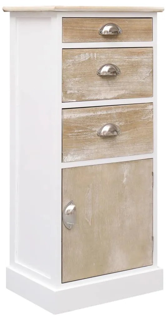 vidaXL Dulap lateral, 38 x 28 x 86 cm, lemn de paulownia