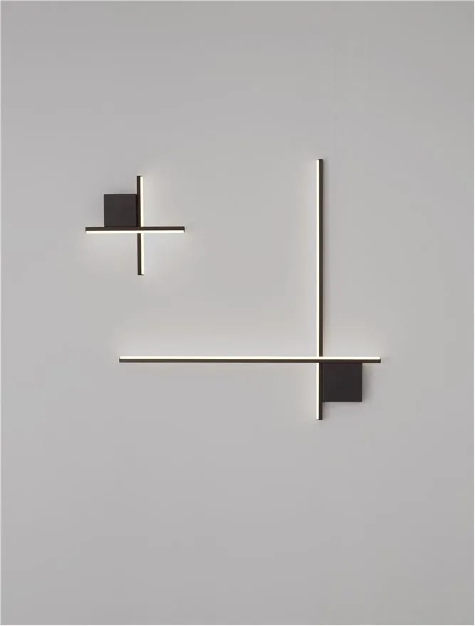 Aplica de perete cu lumina ambientala LED Cross 30cm