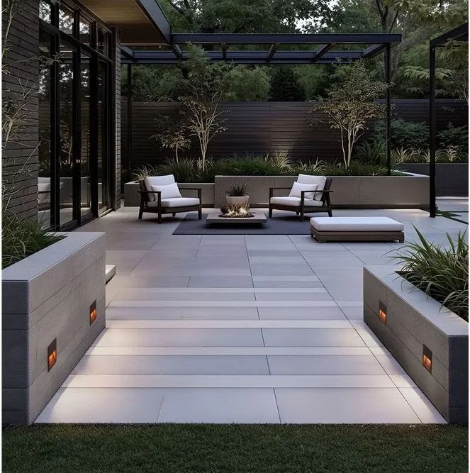 Spot incastrabil exterior IP65, LED CCT Til corten