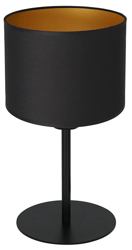 Lampă de masă ARDEN 1xE27/60W/230V d. 18 cm neagră/aurie